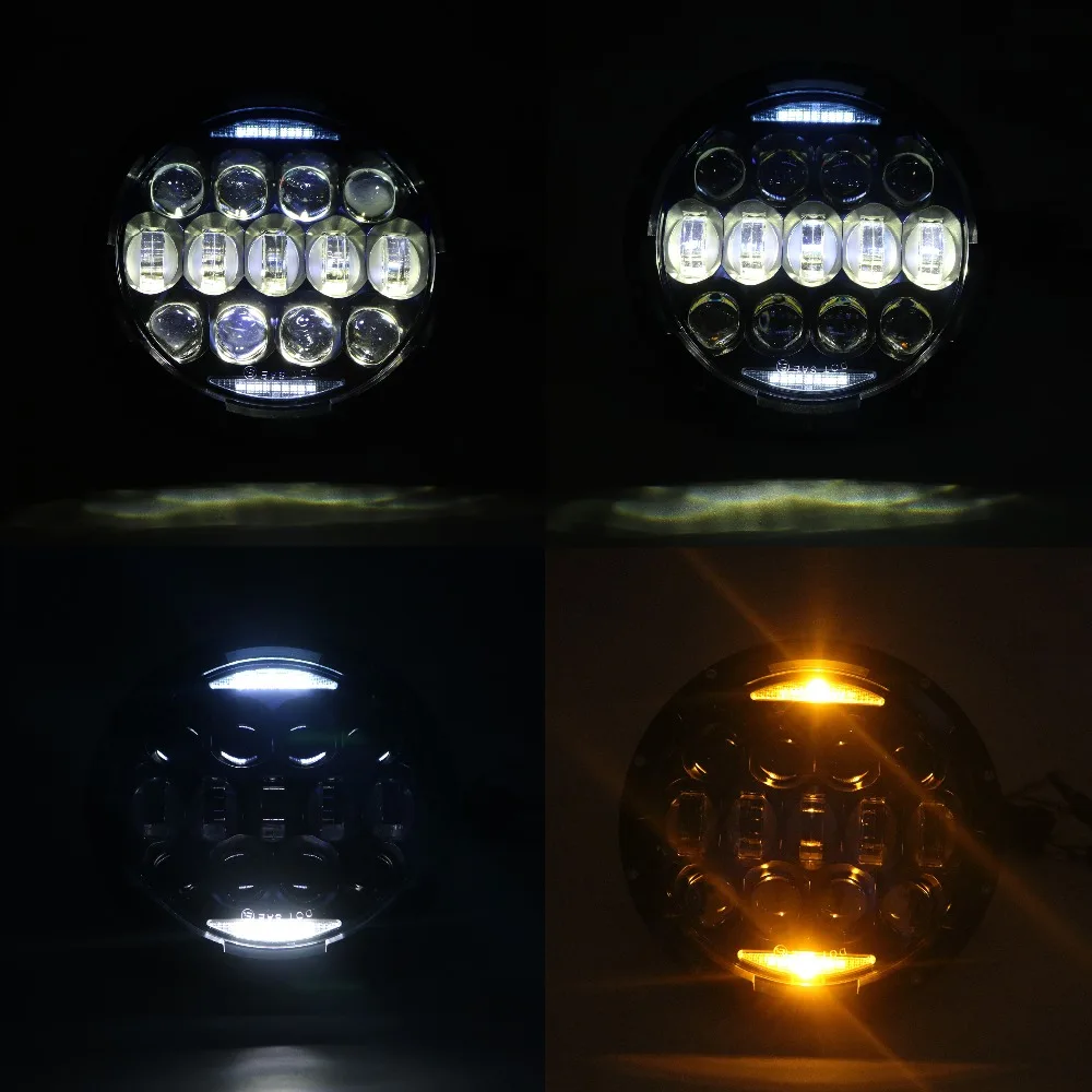Hjyueng 135 Вт Синий объектив проектора яркие 7 дюймов для Лада Нива 4x4urban LED Фары