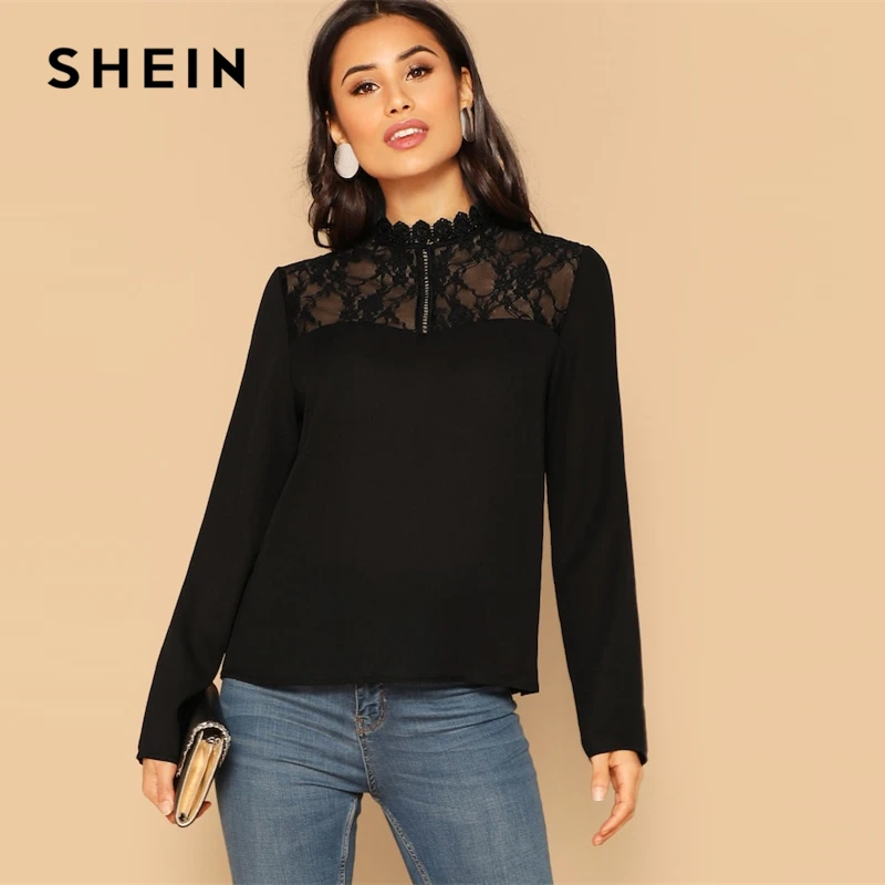 blusas negras elegantes