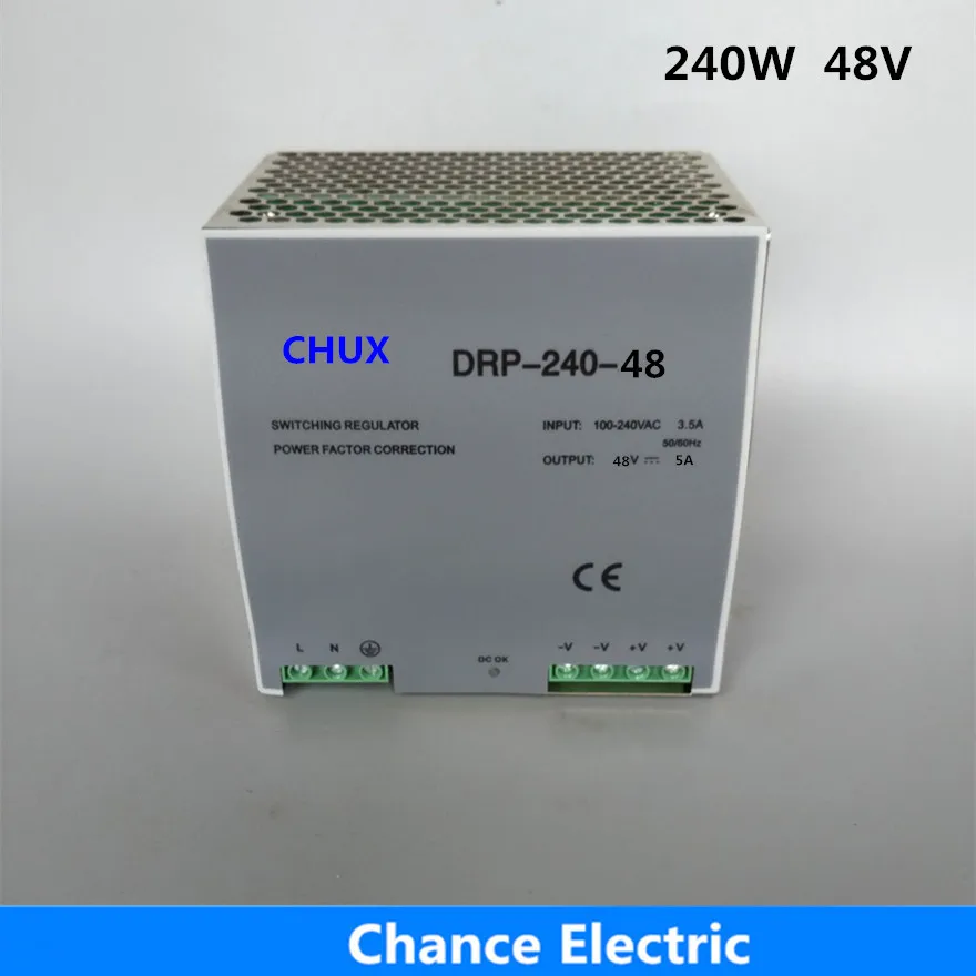 

Din rail Switching Power Supply 240W 48V 5A Single Output AC dc input SMPS DR240w-48v for cnc led light