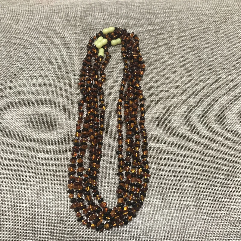 Yowei 5 шт./лот 50 см длинное натуральное ожерелье из приморского янтаря настоящий ассиметричный янтарь янтарь Детские фишки ювелирные изделия оптом