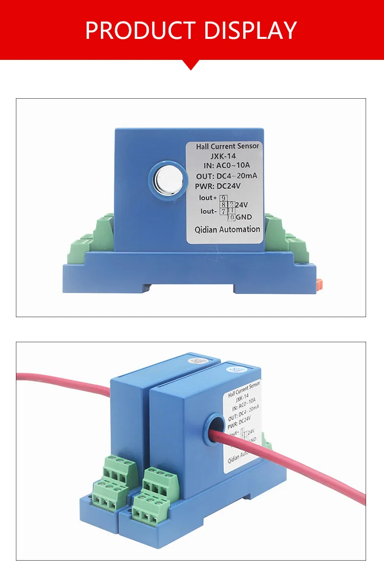 JXK-14 AC 10A, 20A, 30A, 50A 100A 150A 200A 250A передатчик тока 4-20mA, 0-20mA, 0-5 V, 0-10V Выход амперметр переменного тока преобразователь сигналов