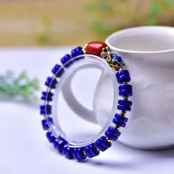 

Wholesale JoursNeige Blue Natural Stone Bracelet Wheel Beads Stone Hand Row for Men Women Hot Material Fashion Bracelet Jewelry