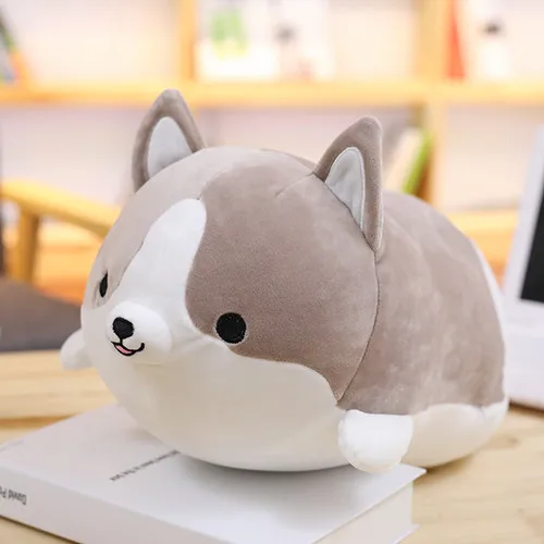30/45/60cm Cute Corgi Plush Dog Toy Stuffed Doll Soft Animal Cartoon Pillow  Christmas Gift For Kids Kawaii Valentine Gifts