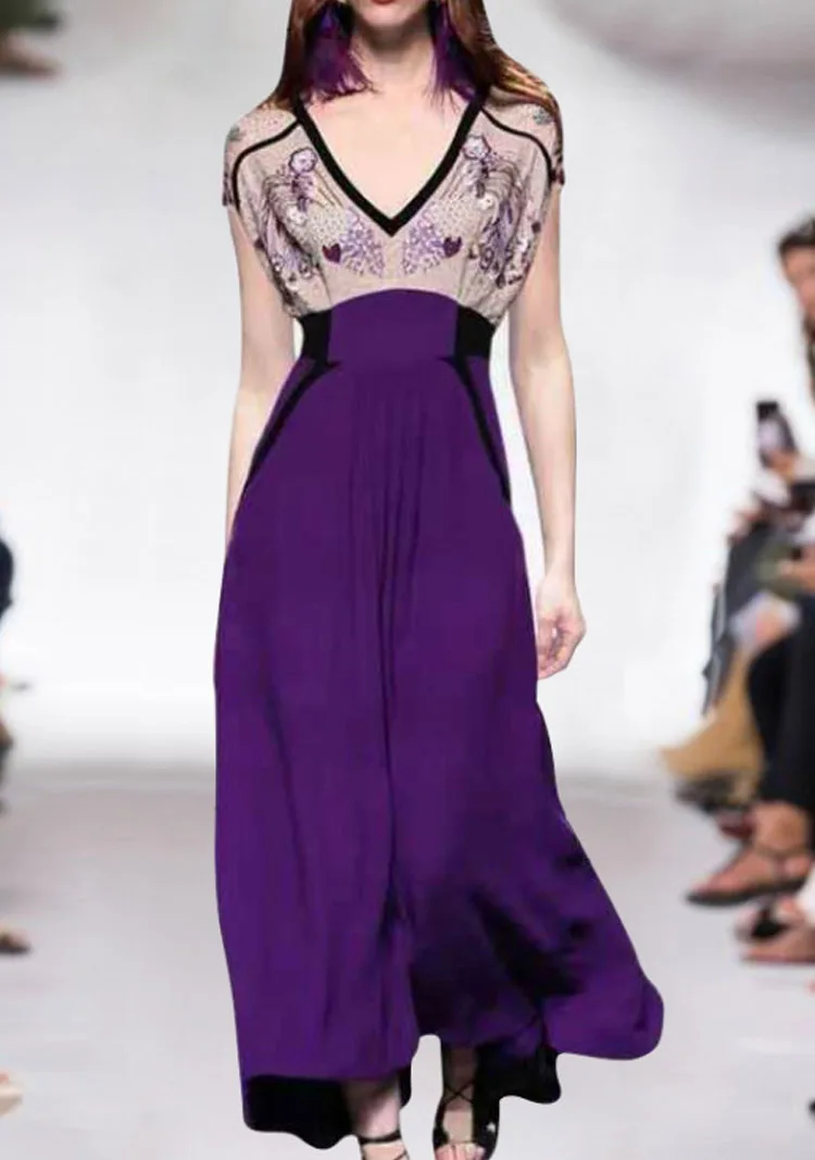 Французское новое летнее платье, Vestidos De Fiesta De Noche, фиолетовое, Sukienki, цветочный принт, сшитое, сексуальное, повседневное, вечерние, винтажное платье