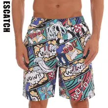Escatch, новинка, мужские пляжные шорты, водонепроницаемые шорты для мужчин, Siwmwear, пляжная одежда, шорты для плавания, трусы для мужчин, плавки XXL