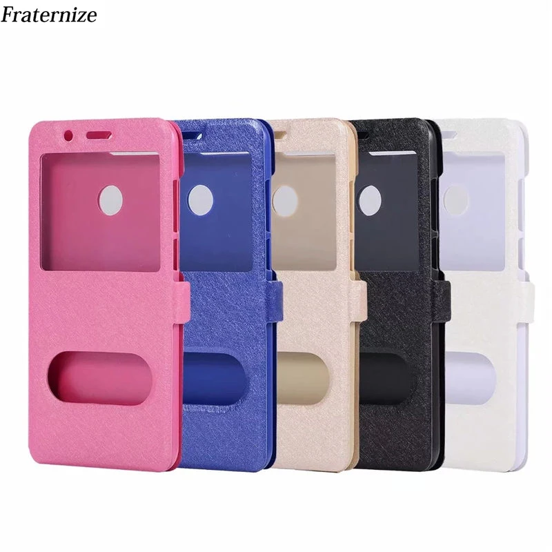 

Smart Window View Leather Case ForHuawei Nova 3 3E Mate 10 P20 Lite Pro Y9 Y5 Y6 Y7 Prime 2018 Honor 10 8X Play 7C 7A Flip Cover