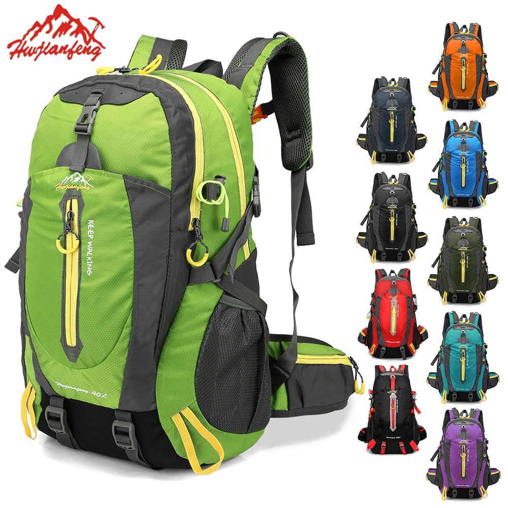 

Outdoor Sports Bag 40L Tactical Backpack Waterproof Hiking Cycling Bag Climbing Rucksack Laptop Backpack Women Men Travel Bag