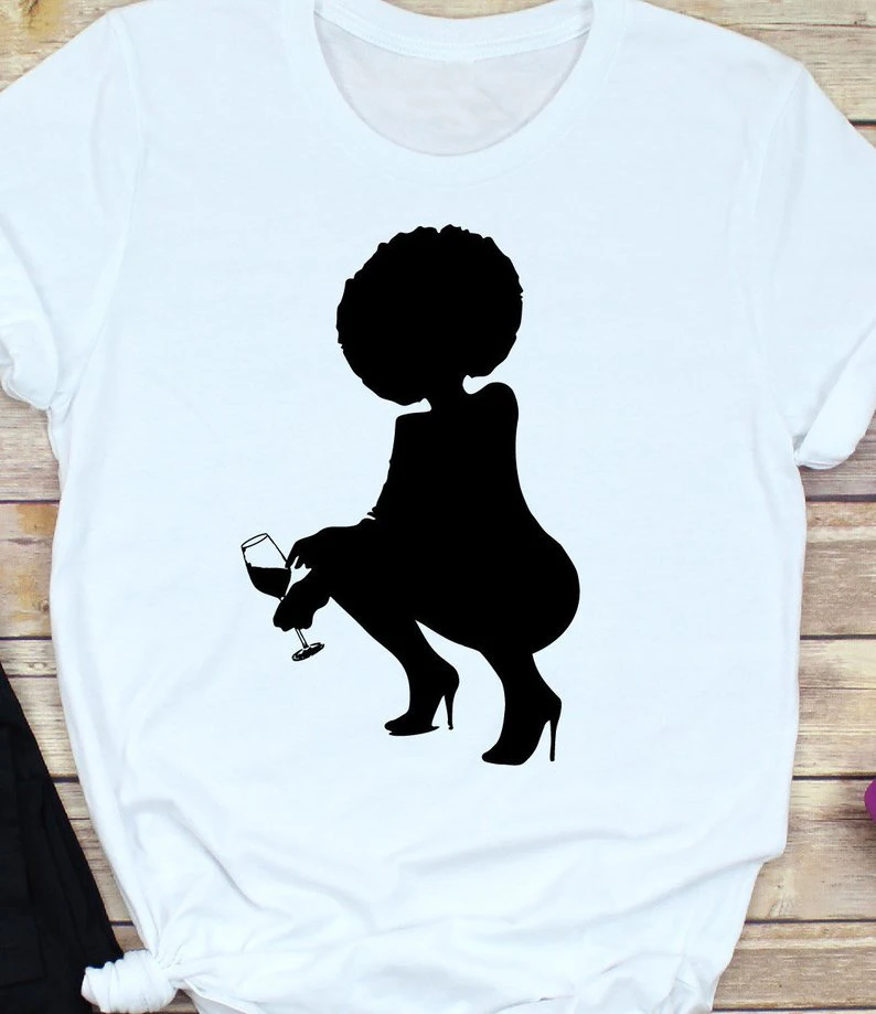 

Black Women Princess Queen Hair Beautiful T-Shirt Afro Lady Girl Power Regular Vintage Tee Girl Feminist Grunge Top Gift Outfits