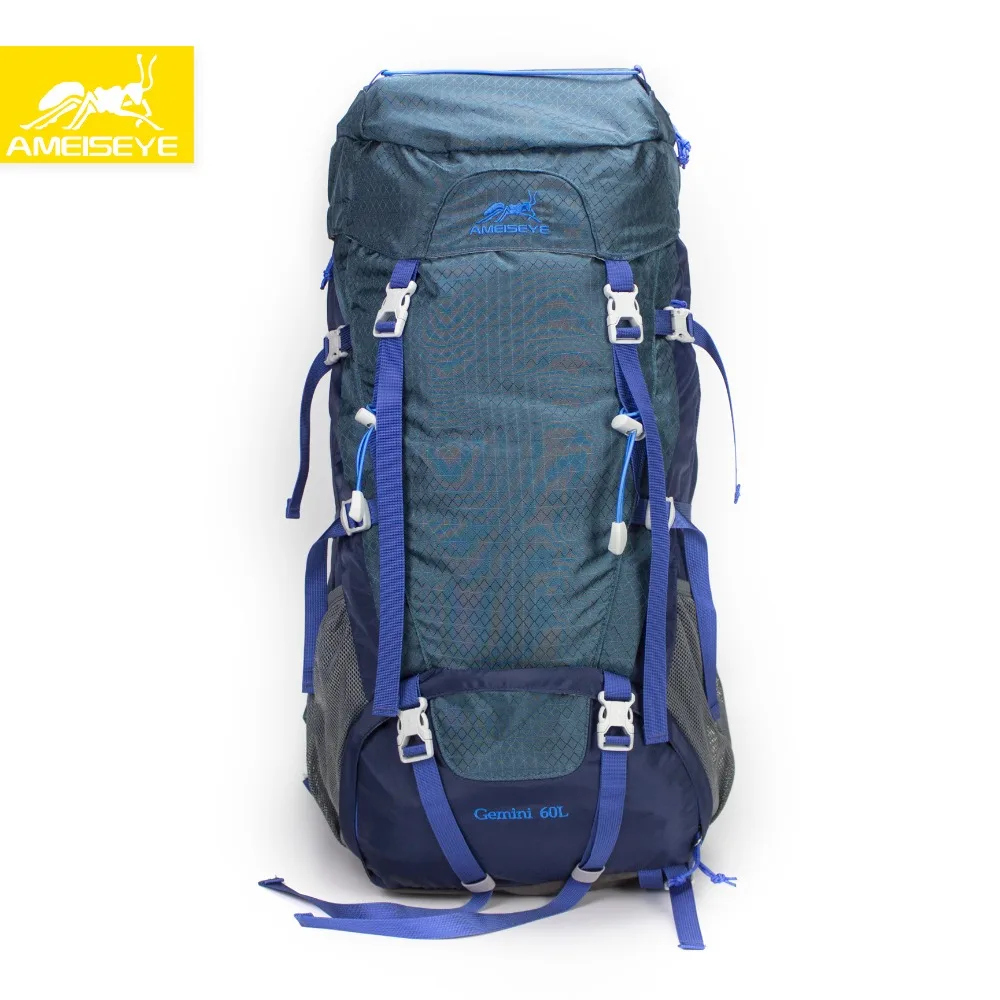 

AMEISEYE 60L Backpack Rucksack Male bag for travel and mountaineering Waterproof Ultralight