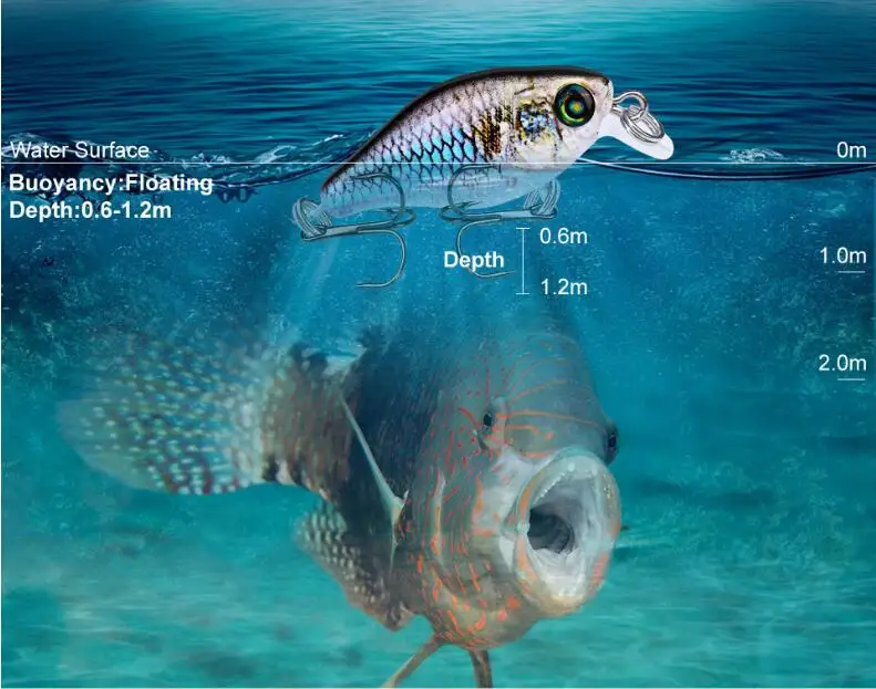 1 шт./лот, приманка-кренкбейт, рыболовная приманка 45 мм, 4 г, плавающая рыба, искусственная жесткая приманка, Воблер для мелкой рыбы, рыболовные аксессуары с крючком 10