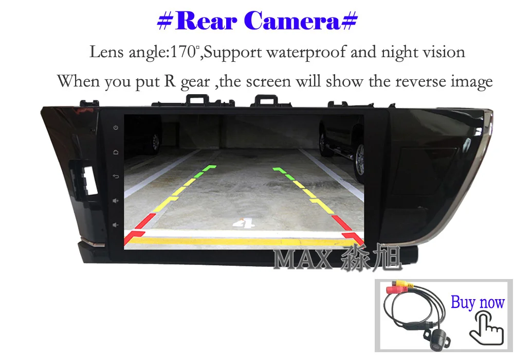 Top MAX Android 8.1.0 Car DVD Player for Toyota corolla 2014 2015 2016 Car Radio RDS BT 4G WiFi SWC GPS Navigation System Free Map 12