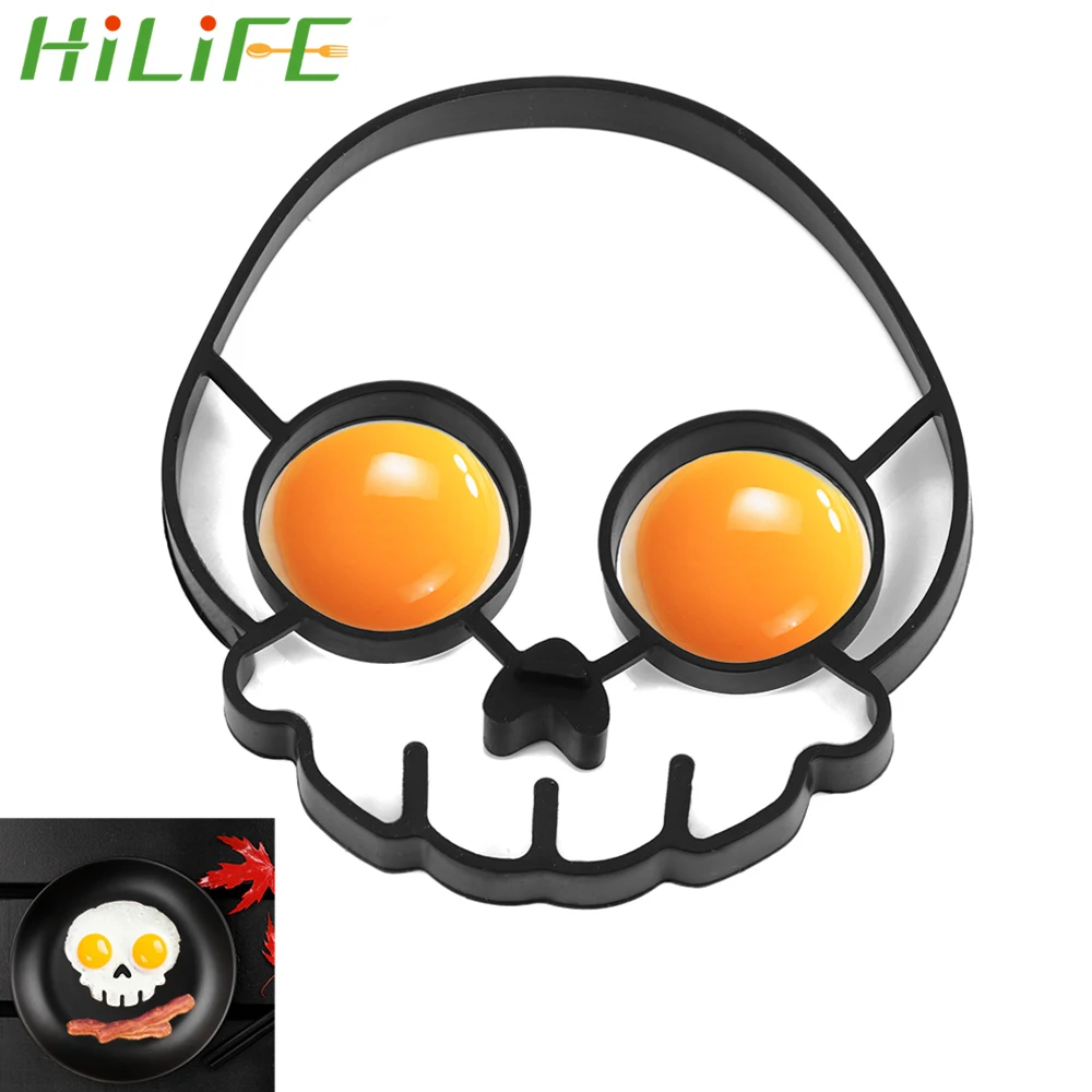 

HILIFE Non-stick Fried Egg Pancake Ring Mold Gadgets Silicone DIY Skull Shape Cooking Tools Kitchen Tools