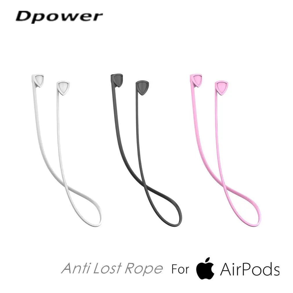 

Dpower Earphone Strap For AirPods Wireless BT Headset Loop String Rope Anti-Lost Silicone Cable For Apple for Air Pods Access