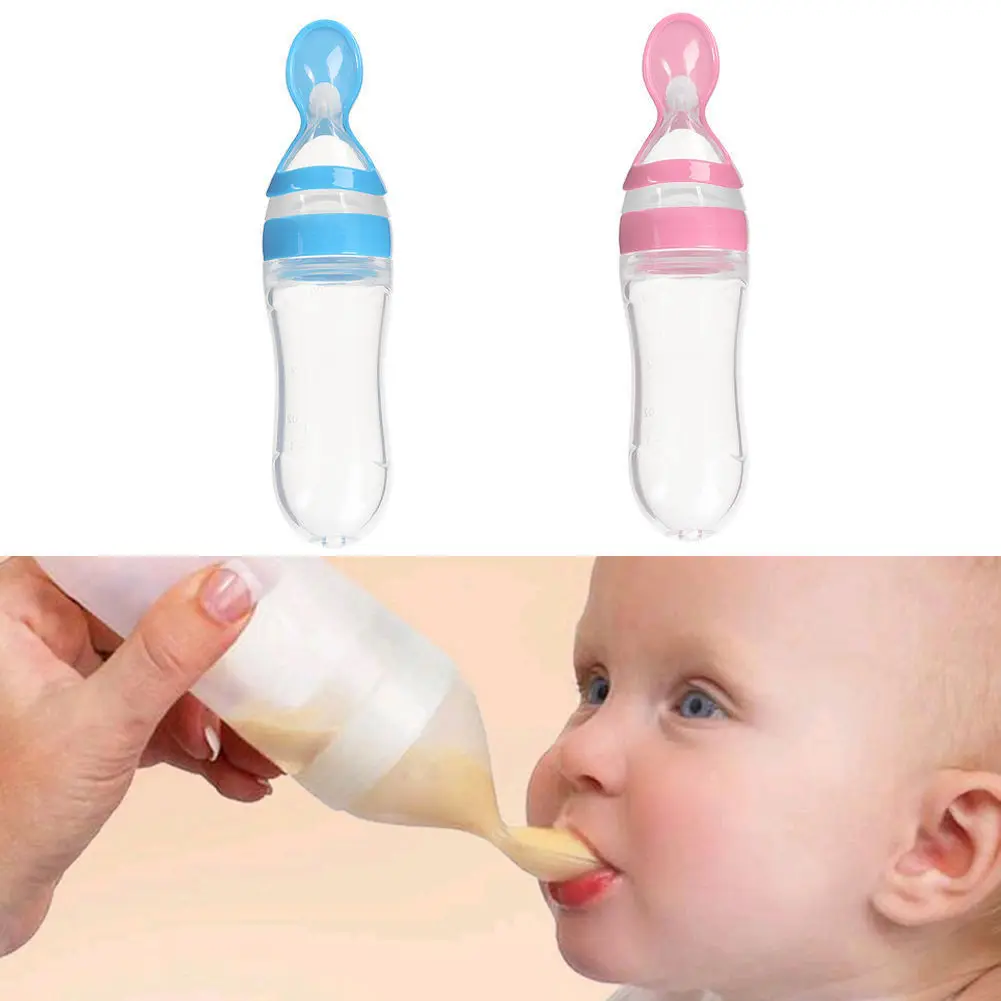 

2017 New Design Spoon Baby Feeding Newborn Bottle Feed Baby Spoon Cups Feeding