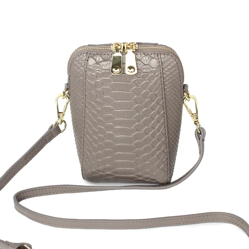 

BEINISHI Brand Women Cow Real Genuine Lether Small Mini Phone Shoulder Bags Shell Crocodile Pattern Crossbody Bag Messenger Bags