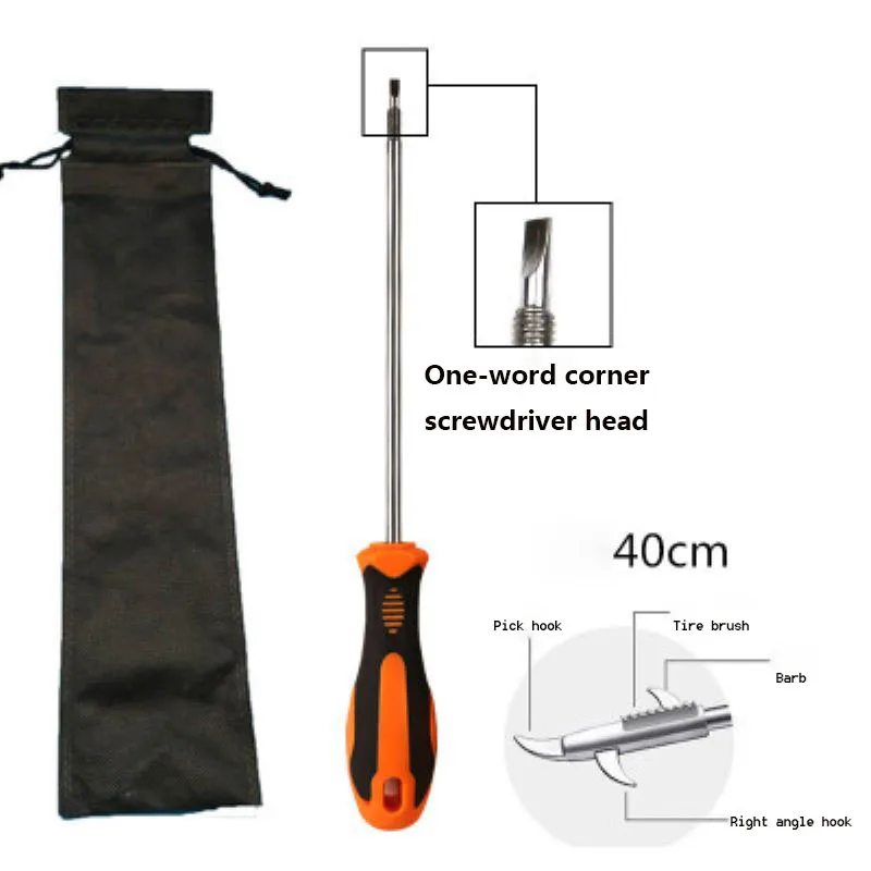 

40CM Car Tire Cleaning Hook Multifunctional Stone Cleaning Groove Broken Stone Remover Slot Stones Cleaner Tool Car Repair Tools