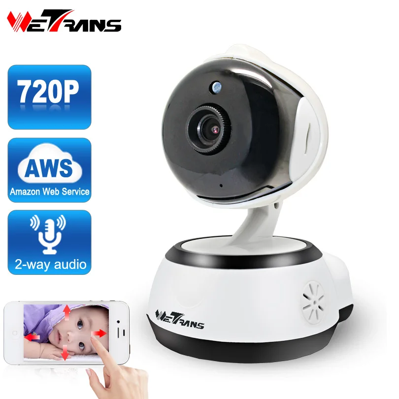 Wetrans Security Wifi IP Camera 720P HD P2P Wireless Camera Smart Baby Monitor Cloud Storage IR