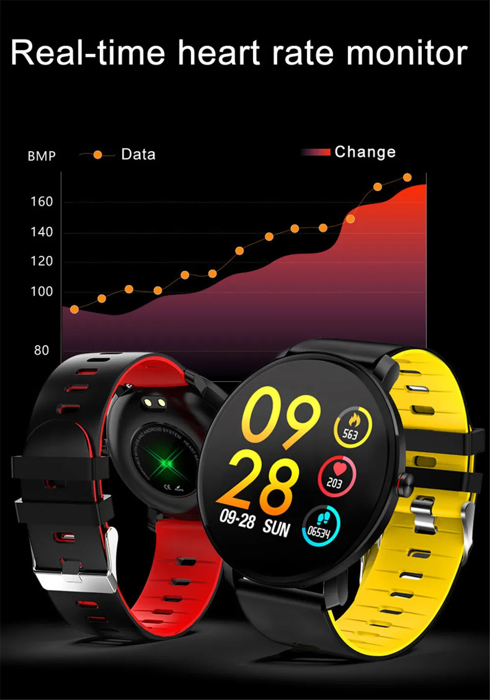 Смарт-часы Greentiger K9, 1,3 дюймов, 2,5 D, экран дисплея, умный браслет, IP68, водонепроницаемый монитор сердечного ритма, фитнес-трекер