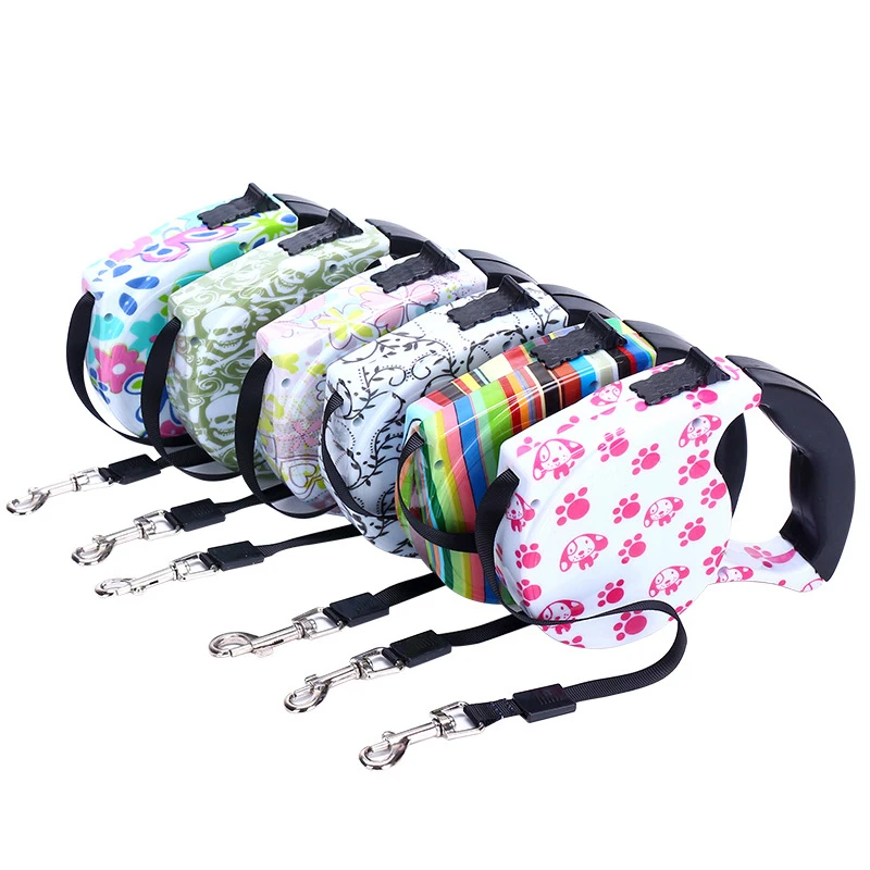 

High Quality 5M Pet Leash Retractable ABS Large Medium Dog Automatic Adjustable Walking Leash Lead Pet Products 12 Color Choose