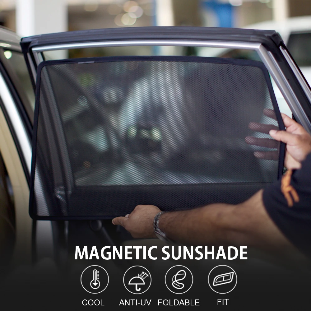 

Polyester Mesh Magnetic Sunshade Car Windows Car Side Rear Windowa Sun Shade Mesh Cover UV Sun Visor Protector Fit For SUV