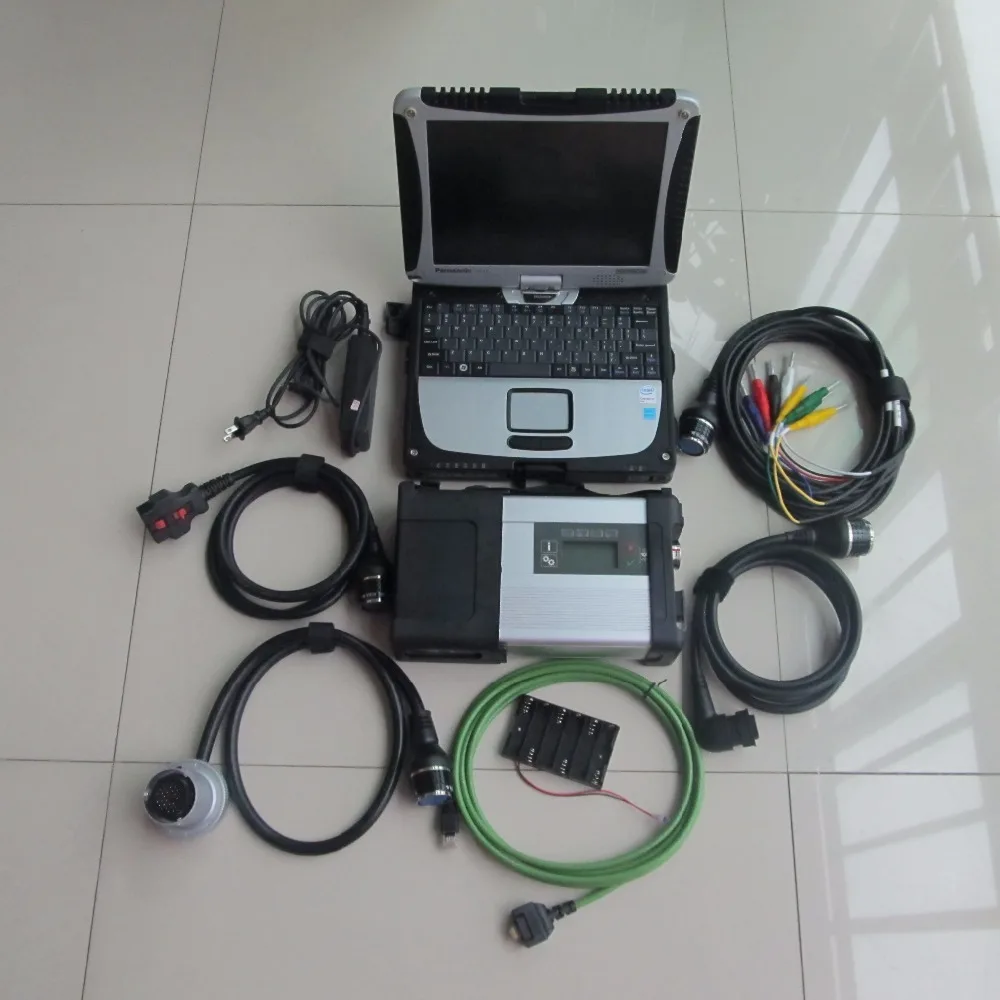 ##BUY new arrival Diagnostic tool MB STAR C5 SD CONNECT latest 2019.09 software 320gb hdd with CF 19 toughbook laptop 3g ram run fast
