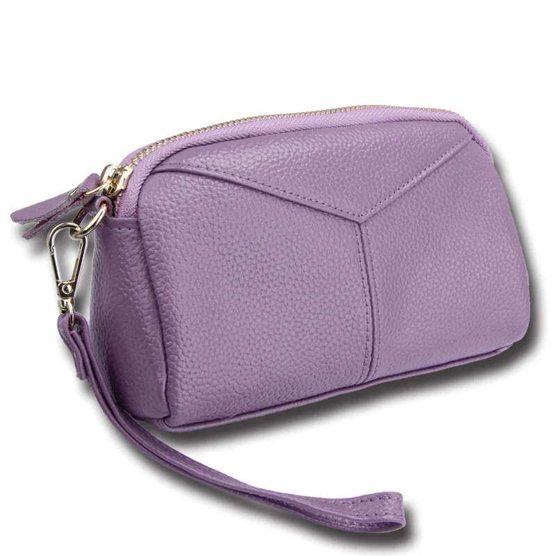 

W-M28 NEW women wallet Genuine Leather long lady Purse with coin pocket femal solid bow wallet womens wallets and purse