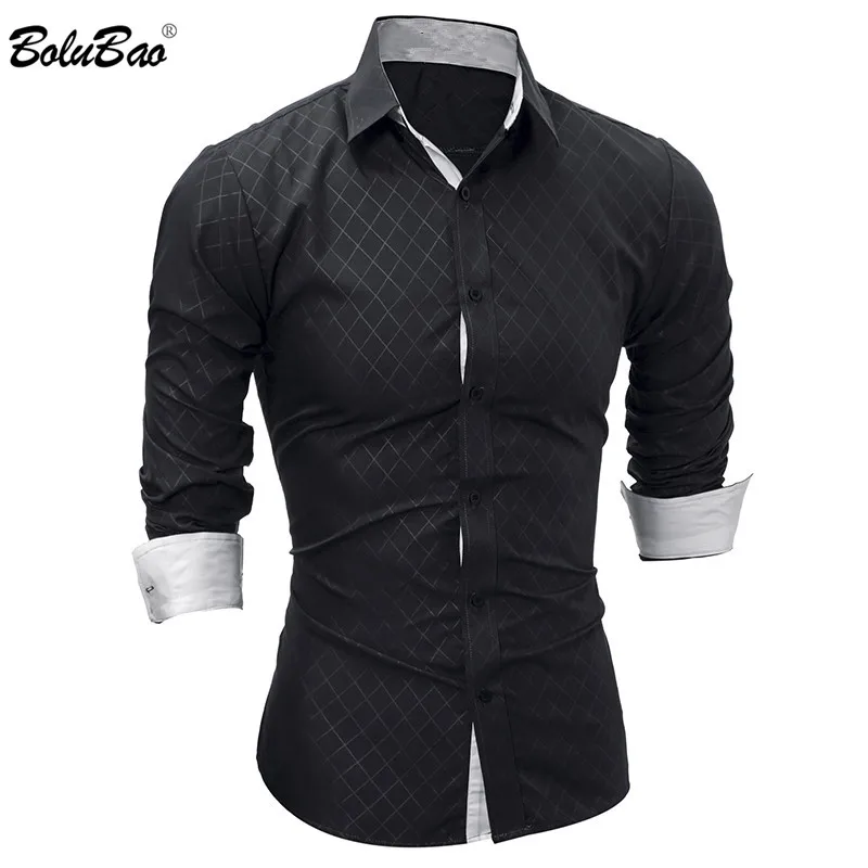 BOLUBAO جديد الرجال طويلة الأكمام عارضة قميص الذكور بلون ضئيلة تناسب الأزياء سهرة قميص رجالي فستان عالي الجودة قمصان BOLUBAO جديد الرجال طويلة الأكمام عارضة قميص الذكور بلون ضئيلة تناسب الأزياء سهرة قميص رجالي فستان عالي الجودة قمصان