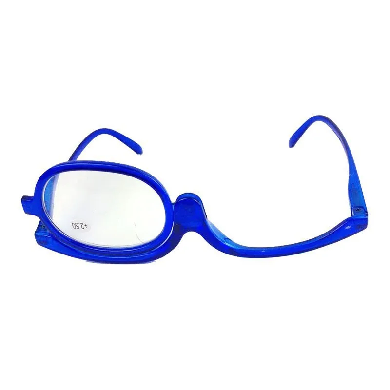Вращающийся увеличить косметические очки Для женщин Макияж пресбиопии очки складывая очки