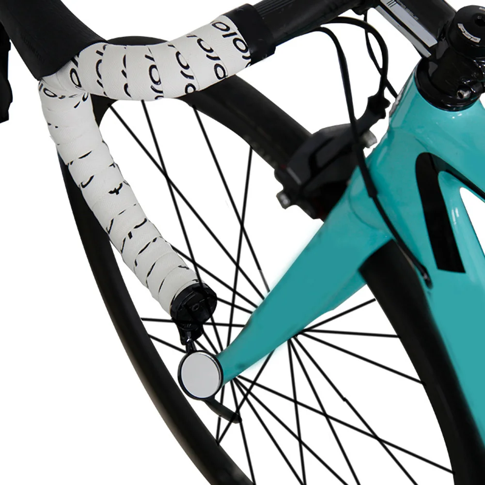 

Rear View Mirror Bicycle Accessories Black Mountain Bike Adjustable Handle Bar Wide Range End Easy Install Back Sight Reflector
