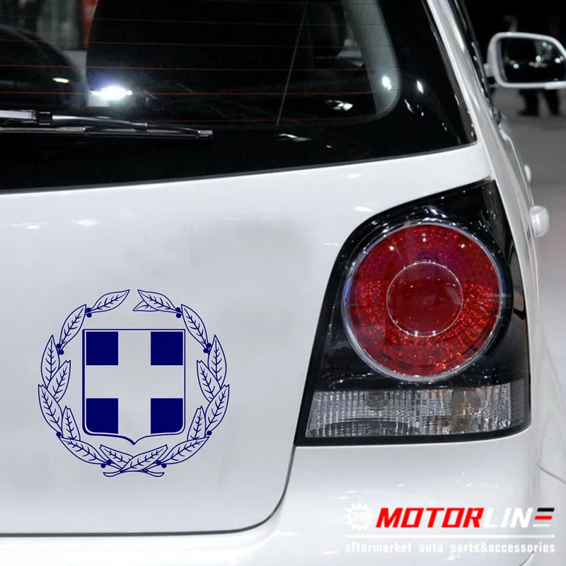

Coat of Arms of Greece Greek Decal Sticker Car Vinyl pick size color no bkgrd