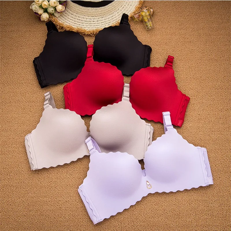 Deruilady Fahion Bra Seamless Wire Free Push Up Bra Smooth Thin Style Underwear Women Sexy Lingerie Health Solid Bras for Women Deruilady Fahion Bra Seamless Wire Free Push Up Bra Smooth Thin Style Underwear Women Sexy Lingerie Health Solid Bras for Women