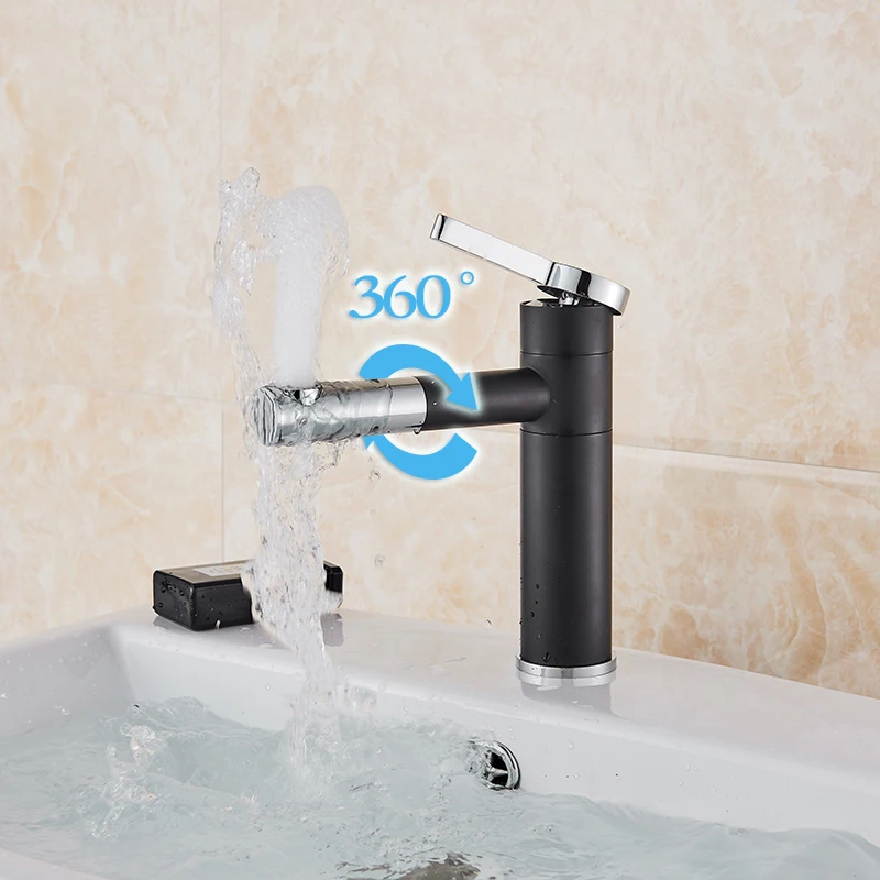 

New Oil Rubbed Bronze Basin Faucet Cold And Hot Water Bathroom Mixer Tap