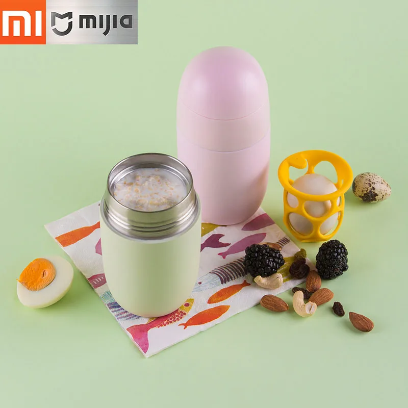 

Xiaomi Kiss Kiss Fish Egg Breakfast Bottle Smart Thermos Cold Insulation Cup Braised Egg Homemade Nourishing Porridge Thermoses