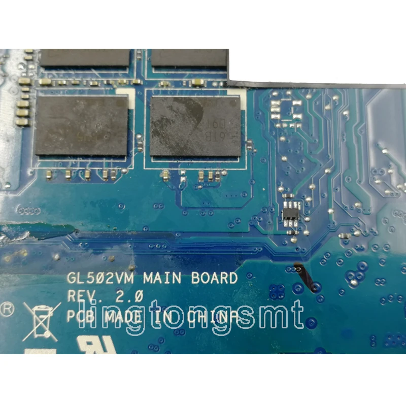  GL502VM Motherboard I7-6700 GTX1060-3G For ASUS GL502VML GL502V GL502 Laptop motherboard GL502VM Ma
