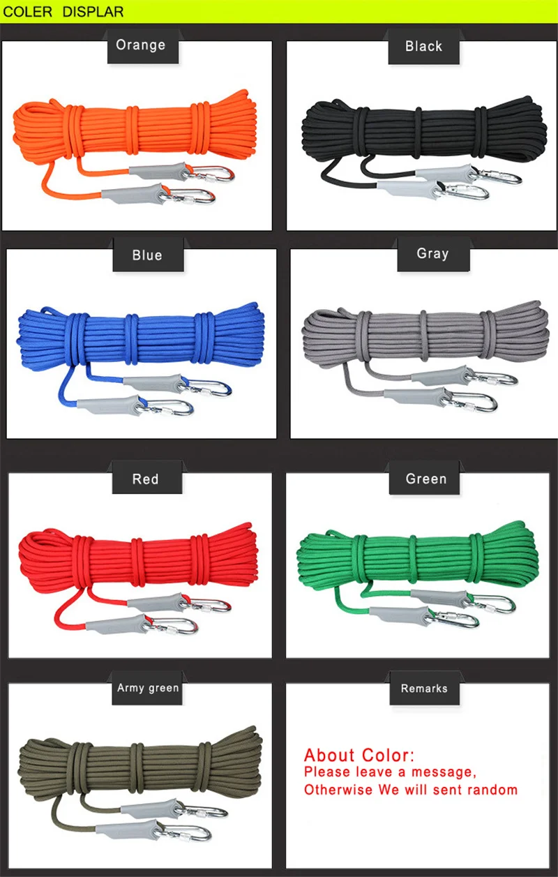 10M Professional Paracord Rock Climbing Cord (15)