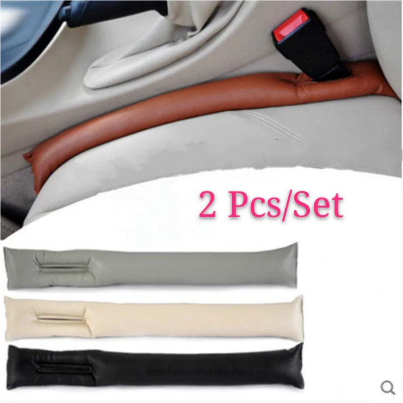 

2Pcs Premium Leather Car Seat Gap Stopper Filler for ford focus bmw e46 e60 Volkswagen Toyota Mercedes Nissan Chevrolet Cruze