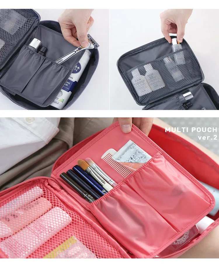 SOBU Waterproof Portable Zipper Cosmetic Bag dot beauty Case Make Up Tas Purse Organizer Storage Travel Wash Pouch K1049