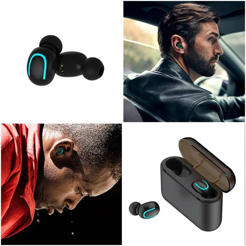 Bluetooth 5.0 Earphones TWS Wireless Blutooth Earphone Handsfree Sports Earbuds Gaming Headset Phone PK HBQ|Наушники и гарнитуры| |