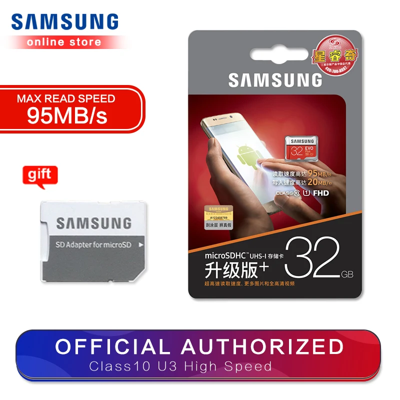 SAMSUNG EVO Micro SD 128GB 32GB 64GB 256GB 512GB U1 U3 Micro SD Card Memory Card 32 64 128 GB Flash Card SD/TF MicroSD for Phone