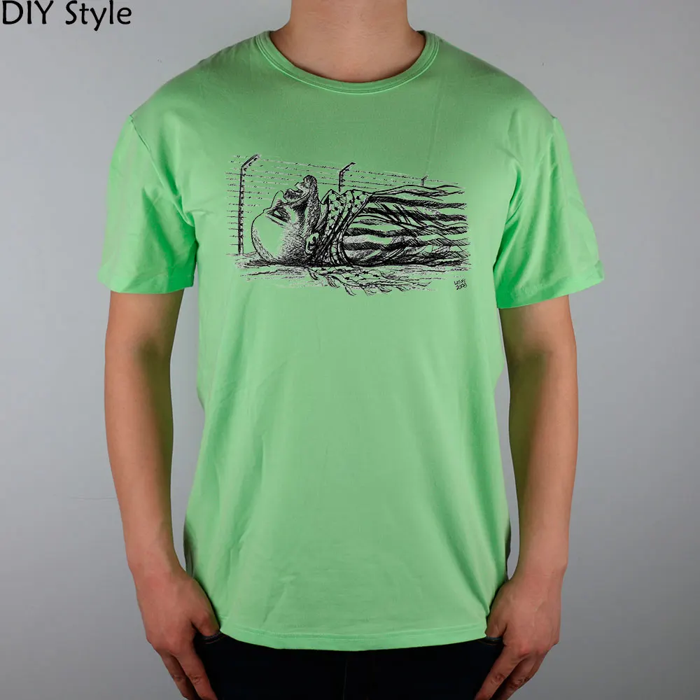 

shoah PALESTINE Palestinian suffering people T-shirt cotton Lycra 2076 Fashion Brand t shirt men new DIY high quality
