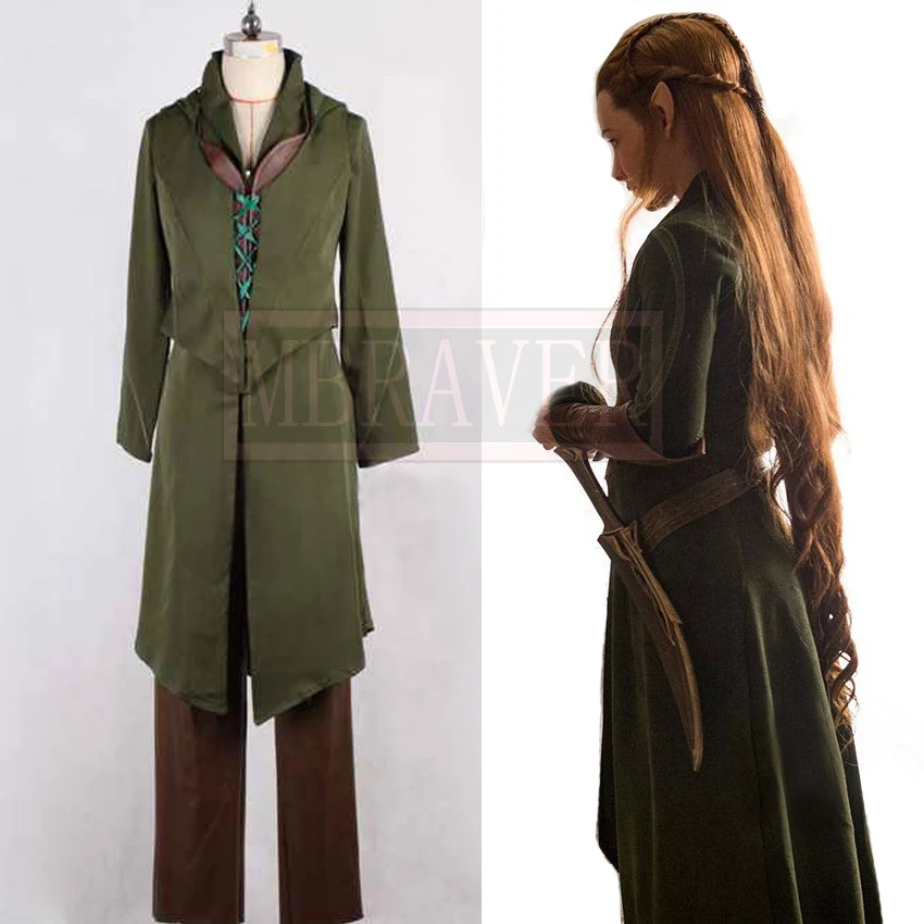 Хоббит: Desolation Of Smaug Tauriel Косплей Хэллоуин Униформа Аниме Косплей Костюм