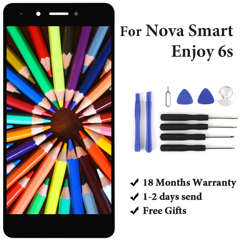 

5' For Nova Smart Enjoy 6S LCD Display Assembly Replacement With Touch Screen For Nova Smart LCD DIG-L21 DIG-L21HN