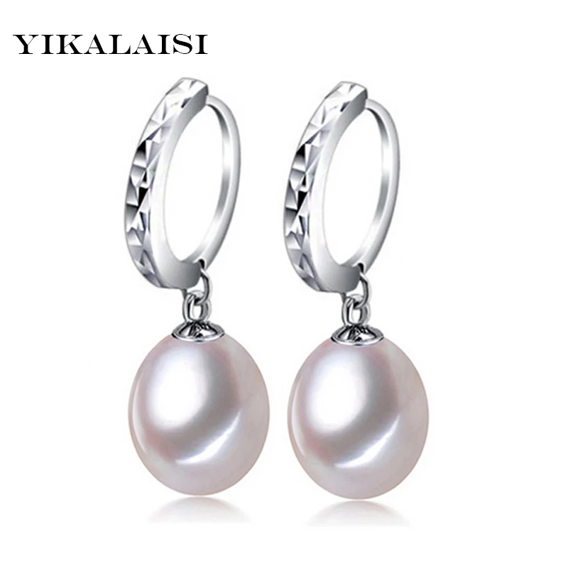 Женские серьги из серебра 925 пробы 8 10 мм 4 цвета|earrings jewelry|pearl earrings925 sterling |