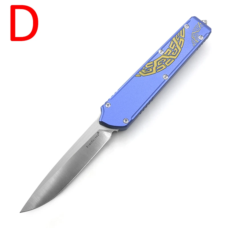 NIMO ножи SEIGNEUR OTF T6-6061 ручка Флип складной кемпинг охотничий карманный нож 9cr18mov нож для фруктов EDC инструмент - Color: D
