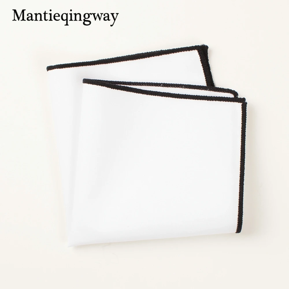 Mantieqingway карман квадратный белый твердой Платки носовые для девочек для мужской костюм груди Полотенца 23*23 см Высокое качество платок
