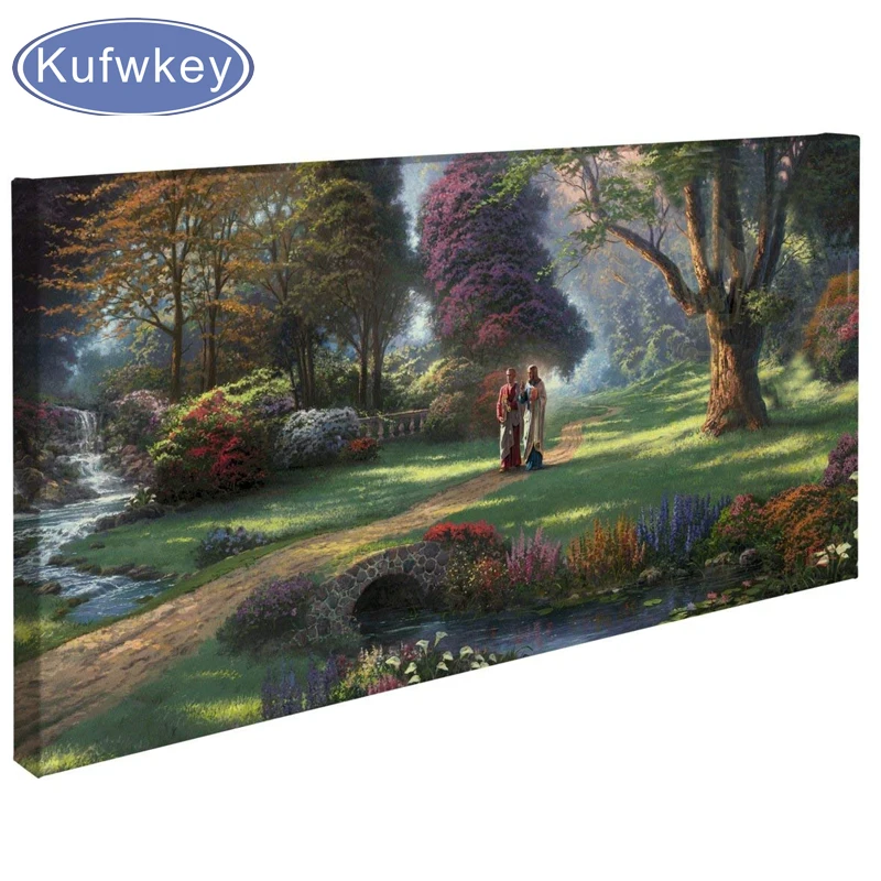 Full Diamond Embroidery&quotWalk of Faith Paintings&quotscenery 5d Diy Painting cross stitch square rhinestones painting | Дом и сад