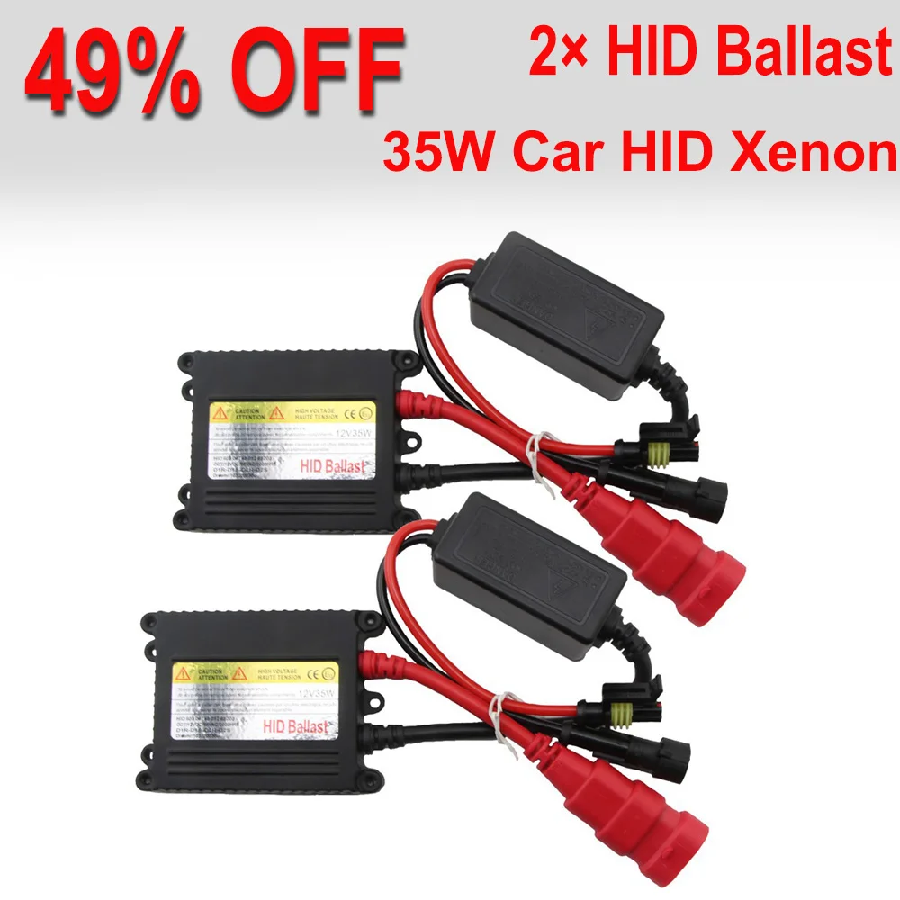 35W Car HID Xenon Ballast Conversion Replacement Slim Waterproof HID ballast H1 H3 H7 H8 H13