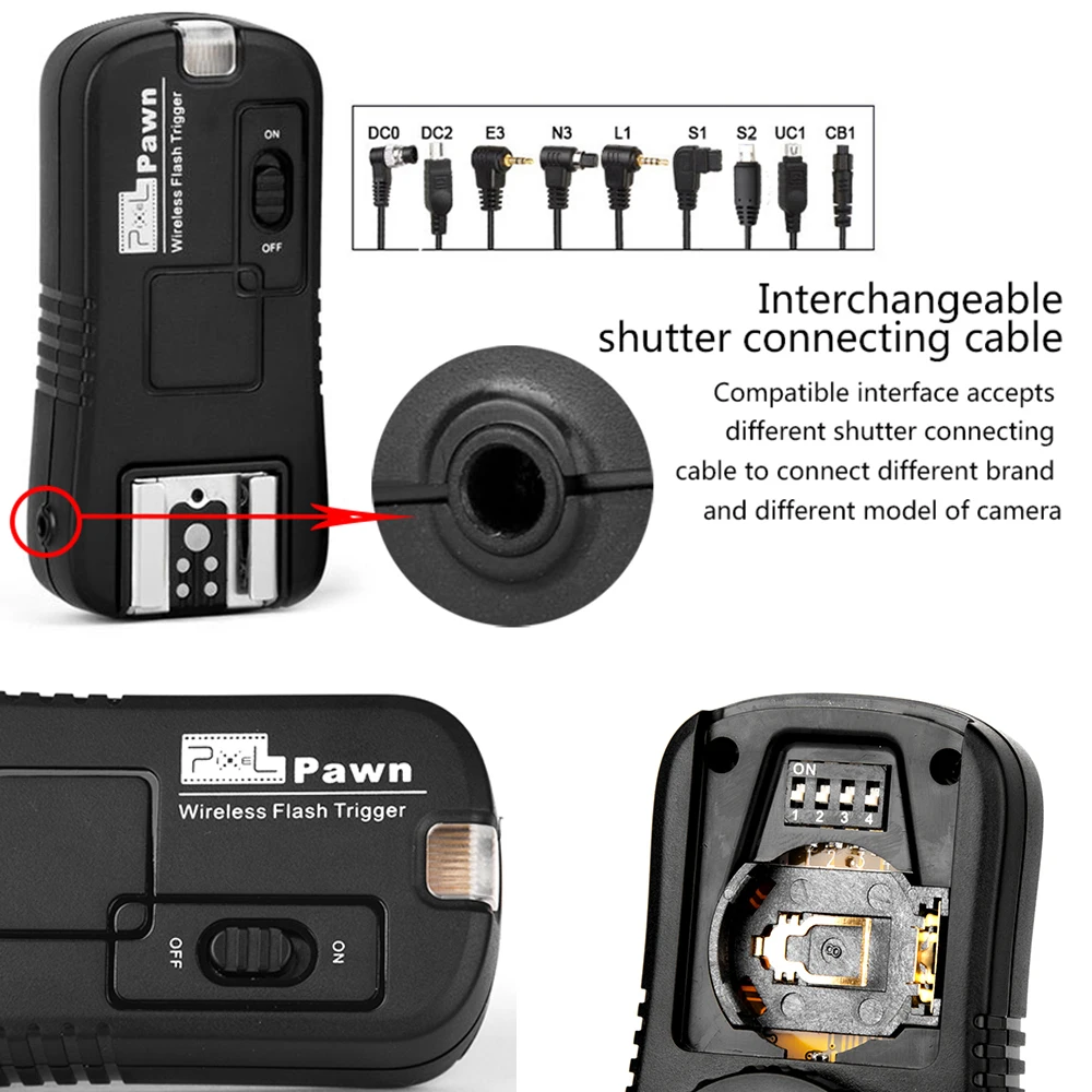 PIXEL TF 361 для камеры Canon 1100D 1000D 5D беспроводной дистанционный триггер передатчик +