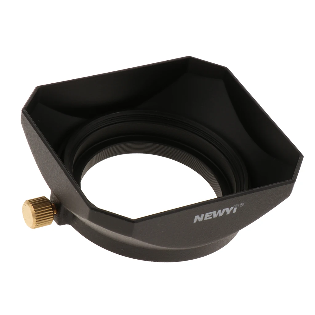 Universal DSLR Mirrorless Camera Square Lens Hood Cover 43mm Protector for Telephoto Lens Standard Lens and Wide Angle Lens