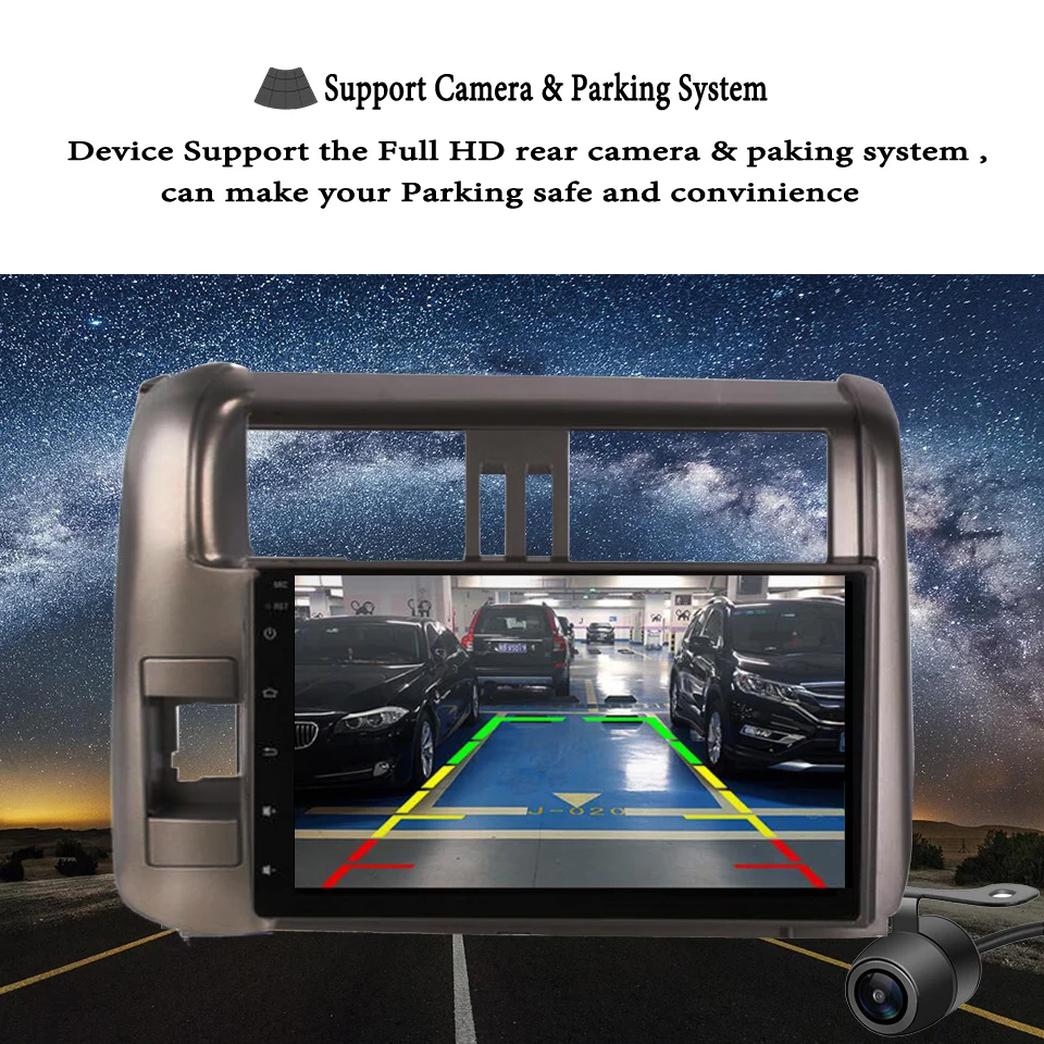Discount Android 9.1 car dvd 2 din multimedia player for Toyota Prado 120 Land Cruiser 2011-2013 Car Radio GPS Navigation 8 Core Cassette 1